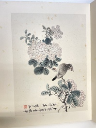 Drie albums: 'Jiang Hanting 江寒汀 (1904-1963), Lin Sanzhi 林散之 (1898-1989) en Qi Gong 启功 (1912-2005)', inkt en kleur op papier