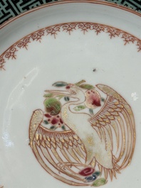 Collection vari&eacute;e en porcelaine de Chine famille rose et verte, 18/19&egrave;me