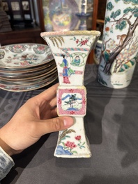 Collection vari&eacute;e en porcelaine de Chine famille rose et verte, 18/19&egrave;me