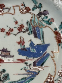 Collection vari&eacute;e en porcelaine de Chine famille rose et verte, 18/19&egrave;me