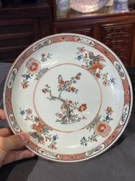Collection vari&eacute;e en porcelaine de Chine famille rose et verte, 18/19&egrave;me