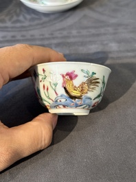 Collection vari&eacute;e en porcelaine de Chine famille rose, Yongzheng/Qianlong