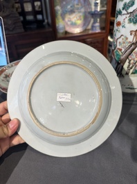 Collection vari&eacute;e en porcelaine de Chine famille rose et verte, 18/19&egrave;me