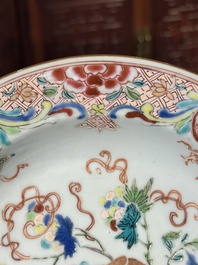 Collection vari&eacute;e en porcelaine de Chine famille rose et verte, 18/19&egrave;me