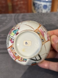 Collection vari&eacute;e en porcelaine de Chine famille rose et verte, 18/19&egrave;me