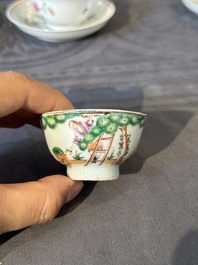 Collection vari&eacute;e en porcelaine de Chine famille rose, Yongzheng/Qianlong