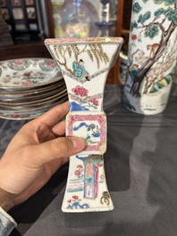 Collection vari&eacute;e en porcelaine de Chine famille rose et verte, 18/19&egrave;me
