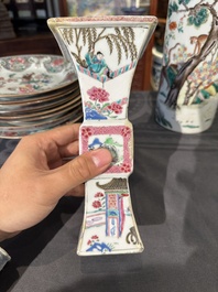 Collection vari&eacute;e en porcelaine de Chine famille rose et verte, 18/19&egrave;me