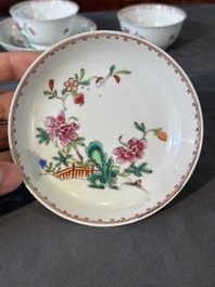 Collection vari&eacute;e en porcelaine de Chine famille rose, Yongzheng/Qianlong