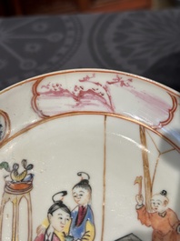 Collection vari&eacute;e en porcelaine de Chine famille rose et verte, 18/19&egrave;me