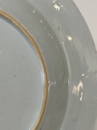 Twelve Chinese famille rose plates with floral design, Qianlong