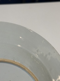 Twelve Chinese famille rose plates with floral design, Qianlong