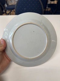 Twelve Chinese famille rose plates with floral design, Qianlong