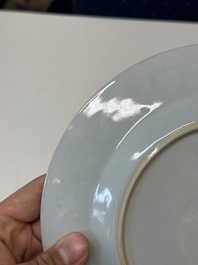 Twelve Chinese famille rose plates with floral design, Qianlong