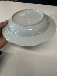 Twelve Chinese famille rose plates with floral design, Qianlong