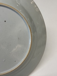 Twelve Chinese famille rose plates with floral design, Qianlong