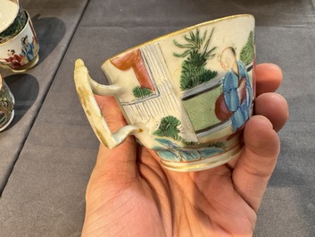 A very extensive Chinese Canton famille rose 81-piece dinner service, 19th C.