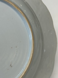 Twelve Chinese famille rose plates with floral design, Qianlong
