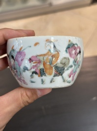 Collection vari&eacute;e en porcelaine de Chine famille rose et qianjiang cai, 19/20&egrave;me