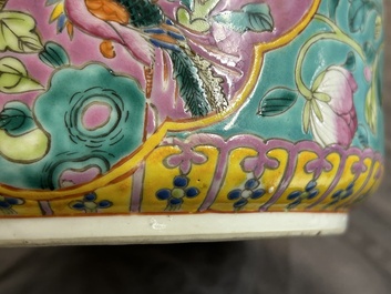 A Chinese famille rose jardiniere for the Straits or Peranakan market, 19th C.