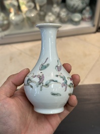 Collection vari&eacute;e en porcelaine de Chine famille rose et qianjiang cai, 19/20&egrave;me