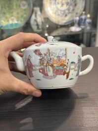 Collection vari&eacute;e en porcelaine de Chine famille rose et qianjiang cai, 19/20&egrave;me