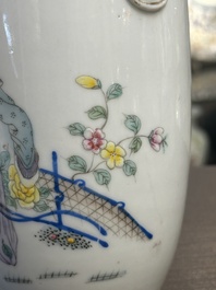 Collection vari&eacute;e en porcelaine de Chine famille rose et qianjiang cai, 19/20&egrave;me
