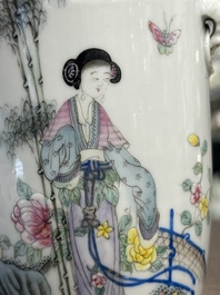 Collection vari&eacute;e en porcelaine de Chine famille rose et qianjiang cai, 19/20&egrave;me