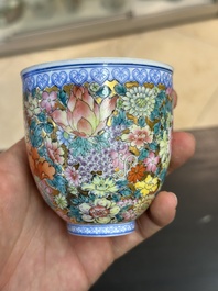 Collection vari&eacute;e en porcelaine de Chine famille rose et qianjiang cai, 19/20&egrave;me