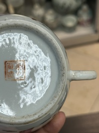 Collection vari&eacute;e en porcelaine de Chine famille rose et qianjiang cai, 19/20&egrave;me