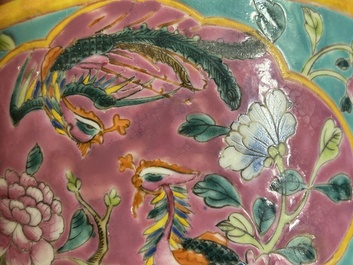 A Chinese famille rose jardiniere for the Straits or Peranakan market, 19th C.