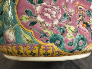 A Chinese famille rose jardiniere for the Straits or Peranakan market, 19th C.