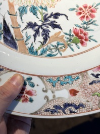 Collection vari&eacute;e de 11 pi&egrave;ces en porcelaine de Chine en bleu et blanc et famille rose, Yongzheng/Qianlong