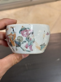 Collection vari&eacute;e en porcelaine de Chine famille rose et qianjiang cai, 19/20&egrave;me