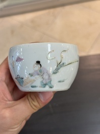 Collection vari&eacute;e en porcelaine de Chine famille rose et qianjiang cai, 19/20&egrave;me
