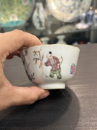 Collection vari&eacute;e en porcelaine de Chine famille rose et qianjiang cai, 19/20&egrave;me