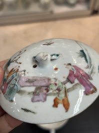 Collection vari&eacute;e en porcelaine de Chine famille rose et qianjiang cai, 19/20&egrave;me
