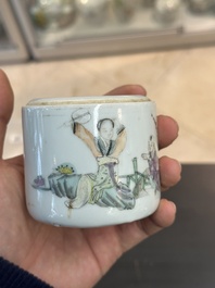 Collection vari&eacute;e en porcelaine de Chine famille rose et qianjiang cai, 19/20&egrave;me