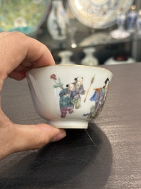 Collection vari&eacute;e en porcelaine de Chine famille rose et qianjiang cai, 19/20&egrave;me