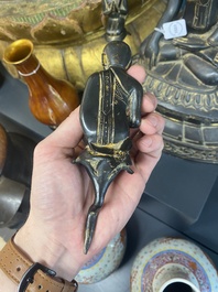 Bouddha Shan en bronze avec traces de dorure, Birmanie, 16/17&egrave;me