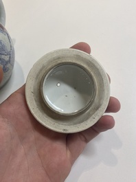 Collection vari&eacute;e en porcelaine de Chine en bleu et blanc et famille rose, Qianlong et post&eacute;rieur