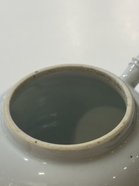 A Chinese famille rose &lsquo;falcon&rsquo; teapot, Yongzheng