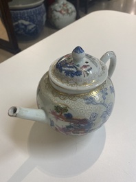 Collection vari&eacute;e en porcelaine de Chine en bleu et blanc et famille rose, Qianlong et post&eacute;rieur
