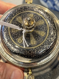 R&eacute;cipient couvert ottoman en argent niello dor&eacute;, la Turquie, p&eacute;riode du sultan Abdulhamid II (1876-1909)