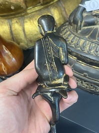 Bouddha Shan en bronze avec traces de dorure, Birmanie, 16/17&egrave;me