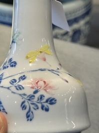 A Chinese famille rose vase with gilt bronze mounts, Escalier de Cristal, Paris, Yongzheng