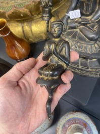 Bouddha Shan en bronze avec traces de dorure, Birmanie, 16/17&egrave;me