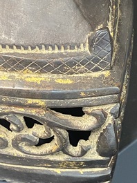 Bouddha Shan en bronze avec traces de dorure, Birmanie, 16/17&egrave;me