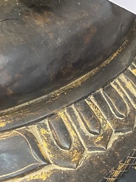 Bouddha Shan en bronze avec traces de dorure, Birmanie, 16/17&egrave;me