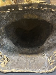Bouddha Shan en bronze avec traces de dorure, Birmanie, 16/17&egrave;me